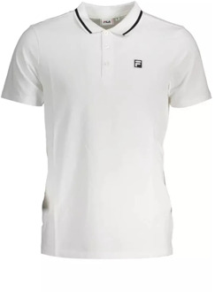 Fila Klassiek Polo Shirt met Contrasterende Details Fila , White , Heren - M,S