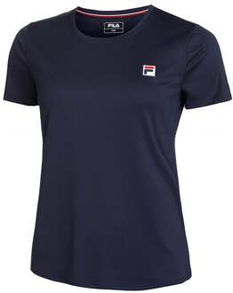 Fila Leonie T-shirt Dames-Donkerblauw,Wit - S