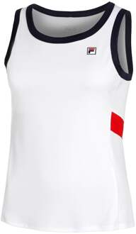 Fila Lissy Tanktop Dames-Wit,Donkerblauw - S,L,XL