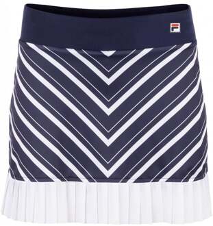 Fila Liyana Rok Dames-wit, donkerblauw - S