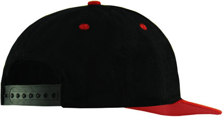 Fila Logo Mannen Zwarte/Rode Pet - maat Rood