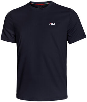 Fila Logo Small T-shirt Heren-Donkerblauw - M