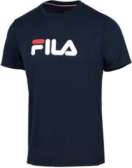 Fila Logo T-shirt Heren-Donkerblauw,Wit - XS,S,M,L,XL,XXL,3XL,4XL