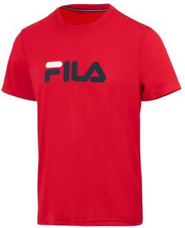 Fila Logo T-shirt Heren-Rood,Donkerblauw - S,M,XL,XXL