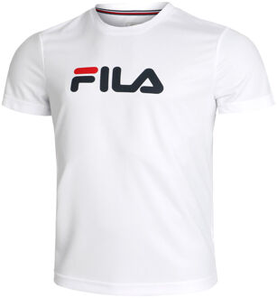 Fila Logo T-shirt Heren-Wit,Donkerblauw - S,M,XL,XXL