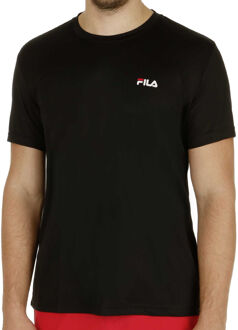Fila Logo  T-shirt Heren-zwart - S