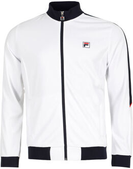 Fila Manuel Trainingsjack Heren-Wit,Donkerblauw - S
