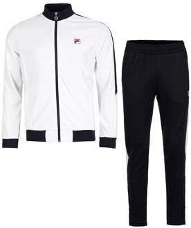 Fila Manuel Trainingspak Heren-Wit,Donkerblauw - S