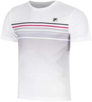 Fila Miguel T-shirt Heren-Wit,Mauve - XL