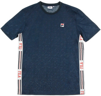 Fila Nariman Aop Tee Heren Shirt - Navy - Maat XL