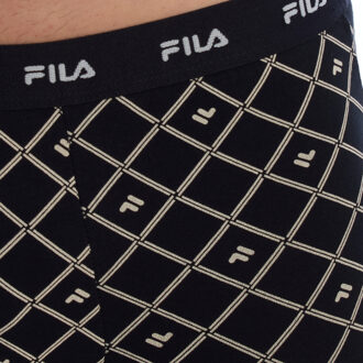 Fila Pack-2 Gedrukte Katoenen Boxers FU5289 voor Mannen Veelkleurig - L