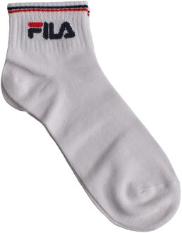 Fila Pack-3 Kwart Bamboosokken F5505 voor Mannen en Vrouwen Wit - 8.5-11.5 (UK Shoe)