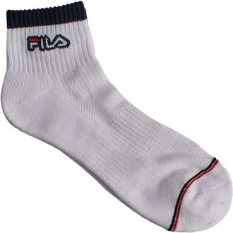 Fila Pack-3 Kwart Sokken F2522 voor Mannen en Vrouwen - maat Wit