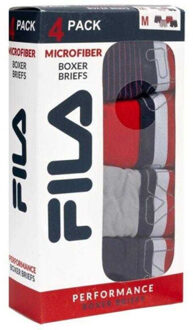Fila Performance boxershorts heren (set van 4) Grijs - M