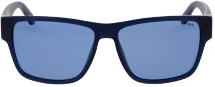 Fila Rechthoekige Zonnebril Donkerblauw - One Size