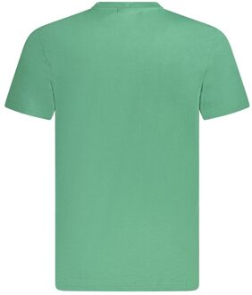 Fila Ronde Hals T-shirt Korte Mouwen - maat XL Salie Groen