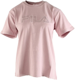 Fila Roze T-shirt voor dames Fila , Pink , Dames - L,M,S,Xs