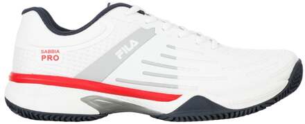 Fila Sabbia Pro Tennisschoenen Heren-Wit,Rood - 42