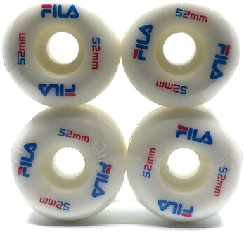 Fila Skateboard 4 wielen van 52 MM hoog Skateboard Wielen 52 Wit