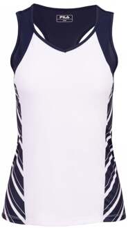Fila Steffi Tanktop Dames-wit, donkerblauw - L