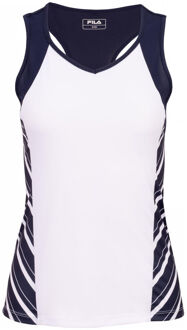 Fila Steffi Tanktop Dames-wit, donkerblauw