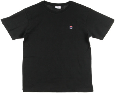 Fila T-shirt with sewn-on logo Zwart