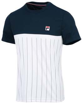 Fila Tee Mika T-shirt Heren-blauw, wit - S,M