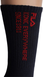 Fila Verpakking van 3 Lange Katoenen Sokken F3606 voor Dames Veelkleurig - EU 34 - 37