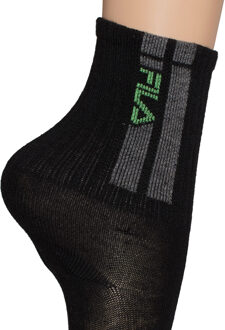Fila Verpakking van 3 Midsokjes voor Jongens en Meisjes F8084 Zwart - EU 23 - 25