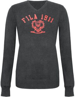 Fila Vrouw Donkergrijze Trui Grijs