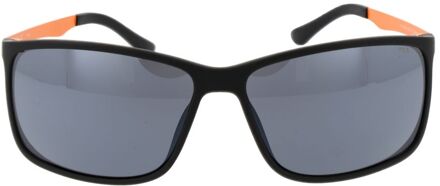 Fila Zonnebril Rechthoekig Mat Zwart - maat