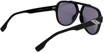 Fila Zwarte Cellulose Acetaat Zonnebril