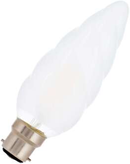 Filament LED Kaarslamp Gedraaid B22d 5-50W 2700K Mat