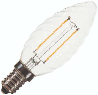 Filament LED Kaarslamp Gedraaid E14 2-25W 2200K