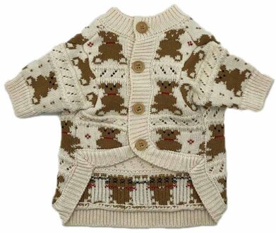 Filhote De Cachorro Roupas Outono E Inverno Novo Urso Camisola Vest Teddy Schnauzer Pommeren Vip Bonito Huisdier Jas