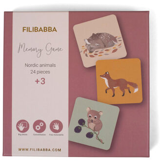Filibabba Memory Spel - Nordic Animal World