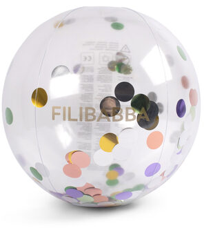 Filibabba Strandbal Alfie - Regenboogconfetti