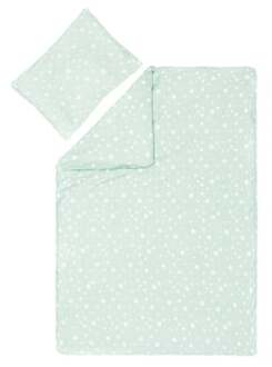 Fillikid Beddengoed Jersey Stars mint Blauw - 100x140 cm