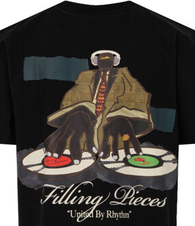 Filling Pieces Dj t-shirt short sleeve Zwart