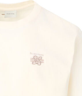 Filling Pieces Embroidered t-shirt short sleeve Beige - M