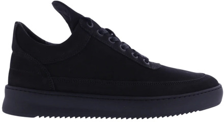 Filling Pieces Heren Low Top Ripple Nubuck Zwart Filling Pieces , Black , Heren - 42 Eu,43 Eu,44 Eu,41 Eu,40 EU