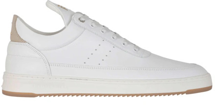 Filling Pieces Lage Top Bianco Sneakers Filling Pieces , White , Heren - 44 EU