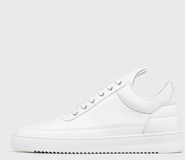 Filling Pieces Low Top Ripple Nappa All White - Heren Sneakers - Maat 44