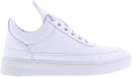 Filling Pieces Low Top Ripple Nappa All White - Heren Sneakers - Maat 46