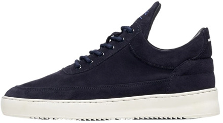 Filling Pieces Low Top Suede Navy Filling Pieces , Blue , Heren - 46 Eu,43 Eu,42 Eu,40 Eu,41 Eu,44 Eu,39 Eu,45 EU