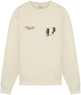 Filling Pieces Sweatshirt United by Nature Antique White Filling Pieces , White , Unisex - 2Xl,Xl,L,M,S,Xs