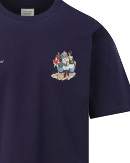 Filling Pieces T-shirt - maat XXL Blauw