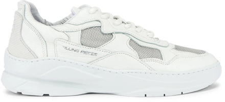 Filling Pieces Witte Cosmo Mix Sneakers Filling Pieces , White , Heren - 43 EU