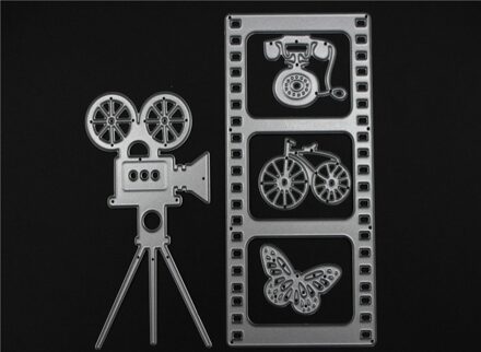 Film En De Projector Metalen Stansmessen Stencils voor DIY Scrapbooking/fotoalbum Decoratieve Embossing DIY Papier Kaarten