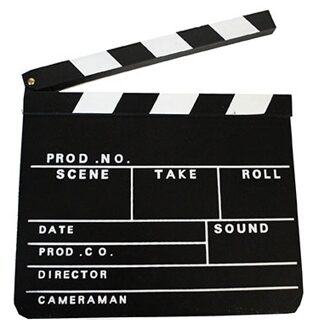Film regisseur clipboard - verkleed en carnaval atribuut - 30 x 26 cm - Hollywood thema